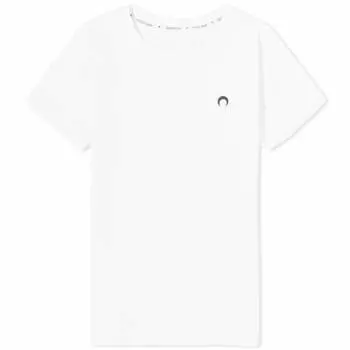 Футболка Marine Serre из органического хлопка, белый