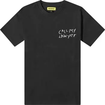 Футболка Market Call My Lawyer Hand Drawn T-Shirt 'Black', черный