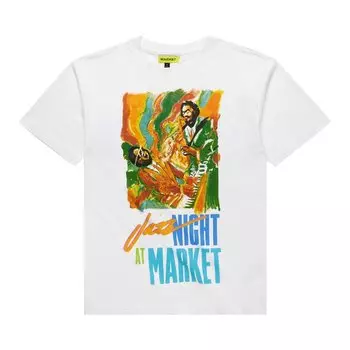 Футболка Market Jazz Night T-Shirt 'White', белый