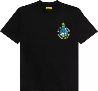 Футболка Market Smiley Water The Planet Tee 'Black', черный