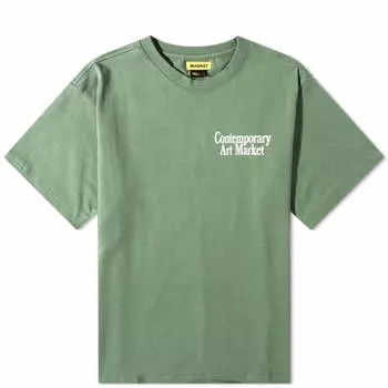 Футболка Market со смайликом и современным искусством