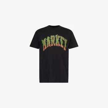 Футболка Market x London Flower Market с коротким рукавом с графическим принтом, черный