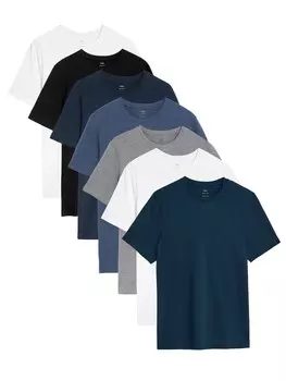 Футболка Marks & Spencer, темно-синий/пестрый серый/черный/белый