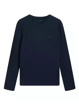 Футболка Marlow с круглым вырезом с длинными рукавами John Varvatos, темно-синий