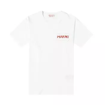 Футболка Marni Белая лилия
