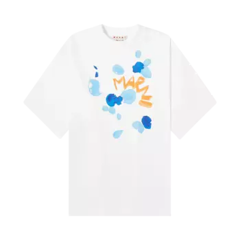 Футболка Marni 'Lily White', белый