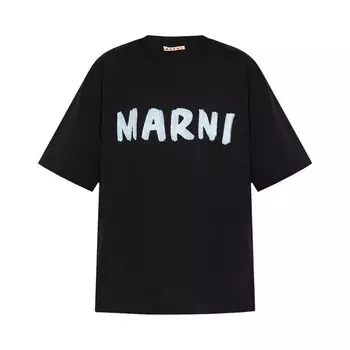 Футболка Marni Logo T-Shirt Black, черный