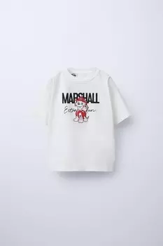 Футболка marshall paw patrol ZARA, экрю