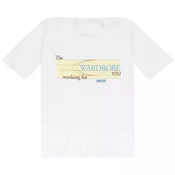 Футболка Martine Rose Logo Pulled Neck Tee 'White', белый