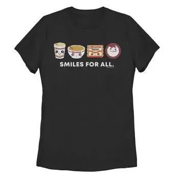 Футболка Maruchan для юниоров с графическим логотипом в стиле чиби "Smiles For All" Licensed Character
