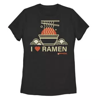 Футболка Maruchan для юниоров с изображением миски и палочек для еды Maruchan "I Heart Ramen" Licensed Character