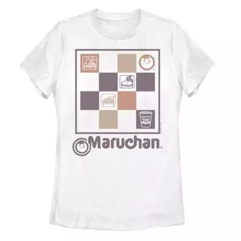 Футболка Maruchan для юниоров с рисунком в клетку и изображением доски Licensed Character
