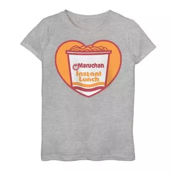 Футболка Maruchan I Love Maruchan с сердечками для девочек 7–16 лет Licensed Character