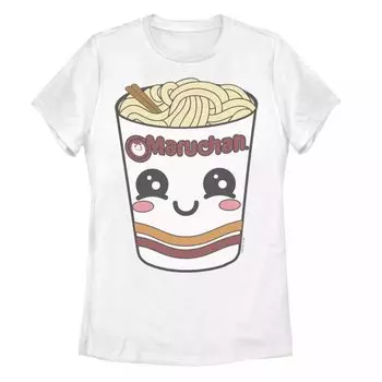 Футболка Maruchan Kawaii для юниоров с изображением лица на чашке Licensed Character