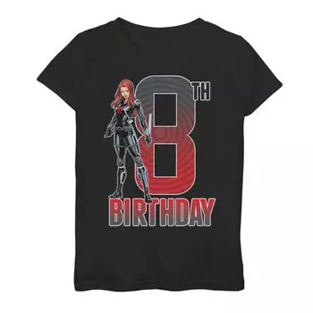 Футболка Marvel Black Widow на 8-й день рождения для девочек 7–16 лет Licensed Character