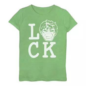 Футболка «Marvel Hulk «Luck» для девочек 3–16 лет ко Дню Святого Патрика» Licensed Character