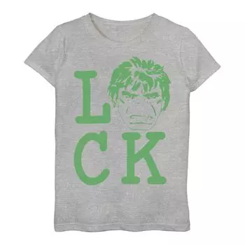 Футболка «Marvel Hulk «Luck» для девочек 3–16 лет ко Дню Святого Патрика» Licensed Character