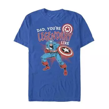Футболка Marvel Legendary Like Dad для мальчиков 8–20 лет Licensed Character