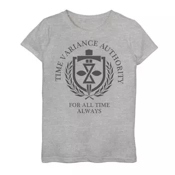 Футболка Marvel Loki Time Variance Authority Crest V2 для девочек 7–16 лет Licensed Character