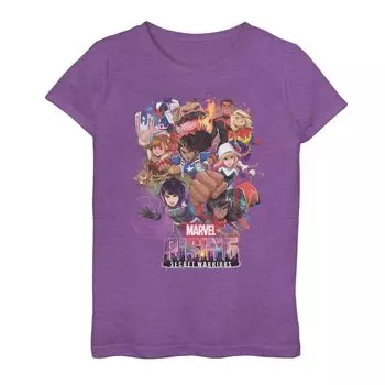 Футболка Marvel Rising Secret Warriors Stack Up для девочек 7–16 лет Licensed Character