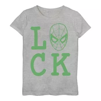Футболка Marvel Spider-Man «Luck» для девочек 3–16 лет ко Дню Святого Патрика Licensed Character