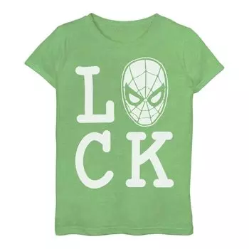 Футболка Marvel Spider-Man «Luck» для девочек 3–16 лет ко Дню Святого Патрика Licensed Character
