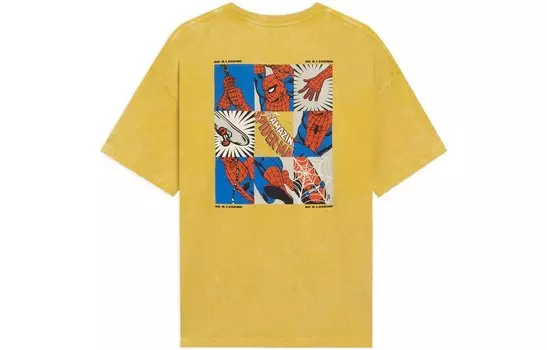 Футболка Marvel X Disney унисекс цитрусово-желтая Lining, желтый