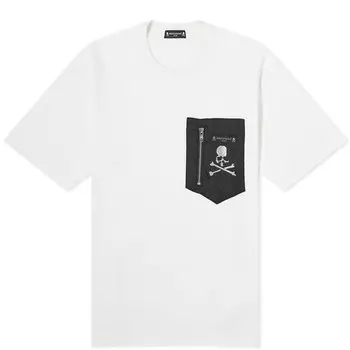 Футболка Mastermind Japan Zip Pocket T-Shirt, белый