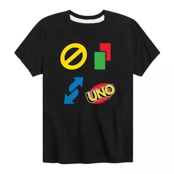 Футболка Mattel UNO Icons с рисунком для мальчиков 8–20 лет Licensed Character