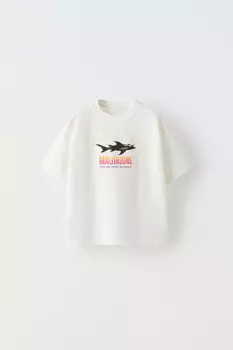 Футболка maui & sons ZARA, белый