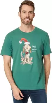 Футболка Max The World Wags with You с короткими рукавами Crusher Life is Good, цвет Spruce Green