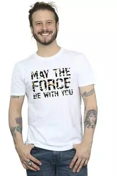 Футболка May The Force Infill Star Wars, белый