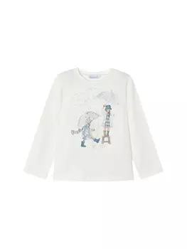 Футболка Mayoral Langarmshirt, белый
