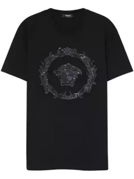 Футболка Medusa Cartouche VERSACE, черный