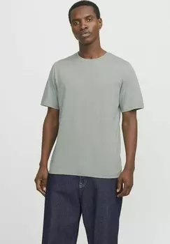 Футболка MELANGE TEE NECK NOOS Jack & Jones, светло-зеленый