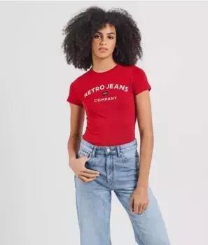 Футболка Melina Retro Jeans, красный