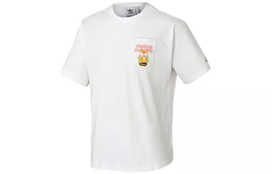 Футболка Melting Sadness X Melting Sadness унисекс белая Adidas Originals, белый