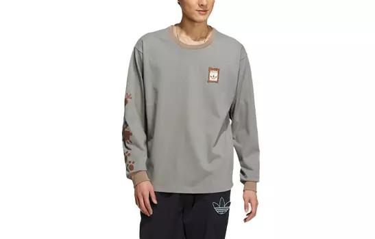 Футболка Melting Sadness X унисекс земляно-коричневого цвета Adidas Originals, коричневый