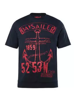 Футболка Men Plus, темно-синий