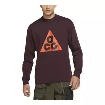 Футболка men's acg round neck long sleeves red t-shirt Nike, красный