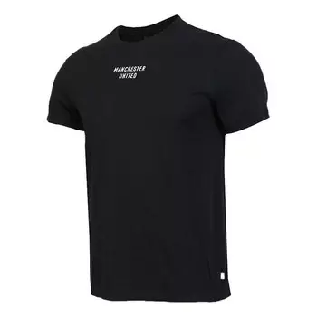Футболка Men's adidas Alphabet Printing Sports Training Round Neck Short Sleeve Black T-Shirt, мультиколор