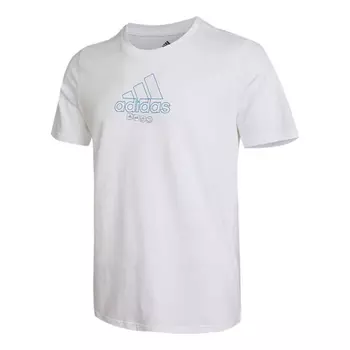 Футболка Men's adidas Back Printing Casual IB9423, белый