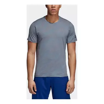 Футболка Men's adidas Camouflage Sports Gym Round Neck Short Sleeve Green Grey T-Shirt, зеленый