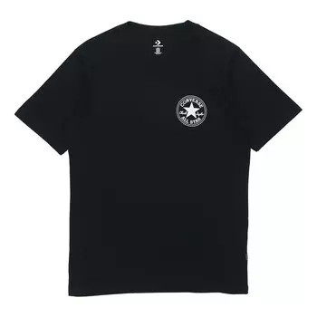 Футболка men's all star logo printing round neck sports short sleeve black Converse, черный