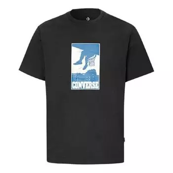 Футболка men's all star printing sports short sleeve black Converse, черный