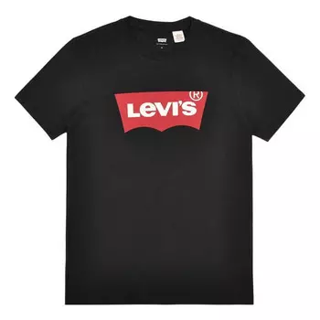 Футболка men's classic logo printing short sleeve black Levis, черный