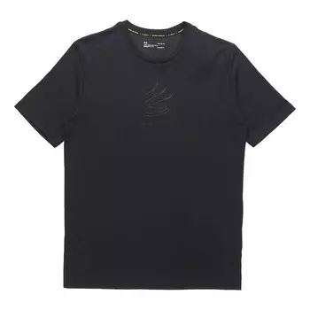 Футболка men's curry casual round neck cotton short sleeve black Under Armour, черный