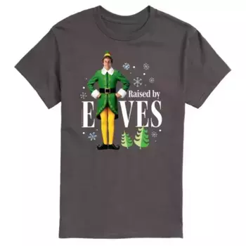 Футболка Men'S Elf, воспитанная эльфами Licensed Character, серый