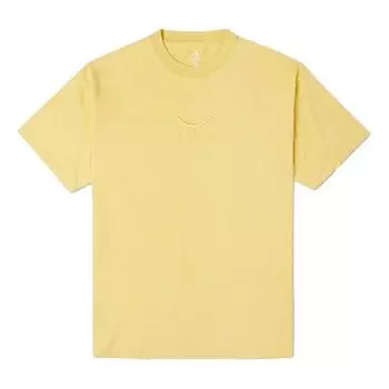 Футболка men's embroidered sports round neck short sleeve yellow Converse, желтый