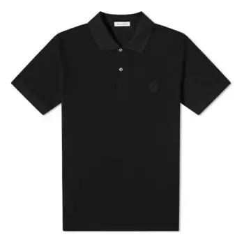 Футболка men's fw21 skull polo shirt black Alexander Mcqueen, черный